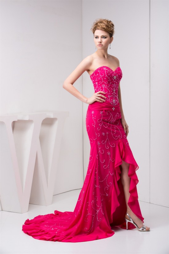 Mermaid/Trumpet Beading Sleeveless Sweetheart Prom/Formal Evening Dresses 02020535