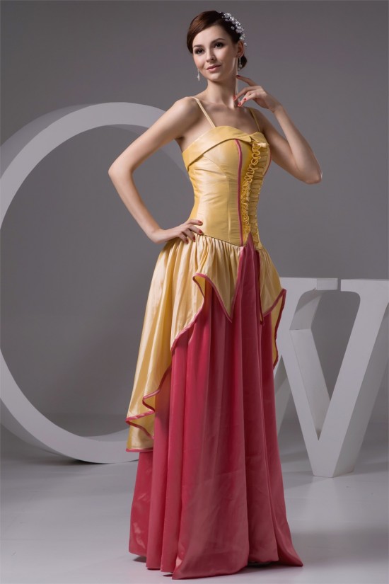 Ruched Spaghetti Straps Floor-Length Sheath/Column Prom/Formal Evening Dresses 02020542 Ruched Spaghetti Straps Floor-Length Sheath/Column Prom/Formal Evening Dresses 02020542