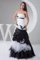 Ruffles Sleeveless A-Line Satin Taffeta Fine Netting Prom/Formal Evening Dresses 02020543 Ruffles Sleeveless A-Line Satin Taffeta Fine Netting Prom/Formal Evening Dresses 02020543