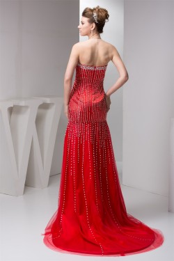 Chiffon Beading Brush Sweep Train Prom/Formal Evening Dresses 02020546