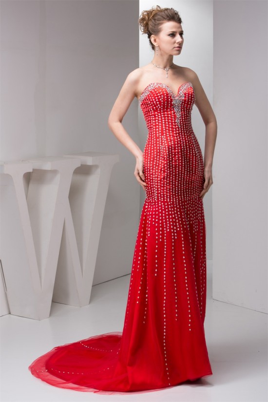 Chiffon Beading Brush Sweep Train Prom/Formal Evening Dresses 02020546 Chiffon Beading Brush Sweep Train Prom/Formal Evening Dresses 02020546