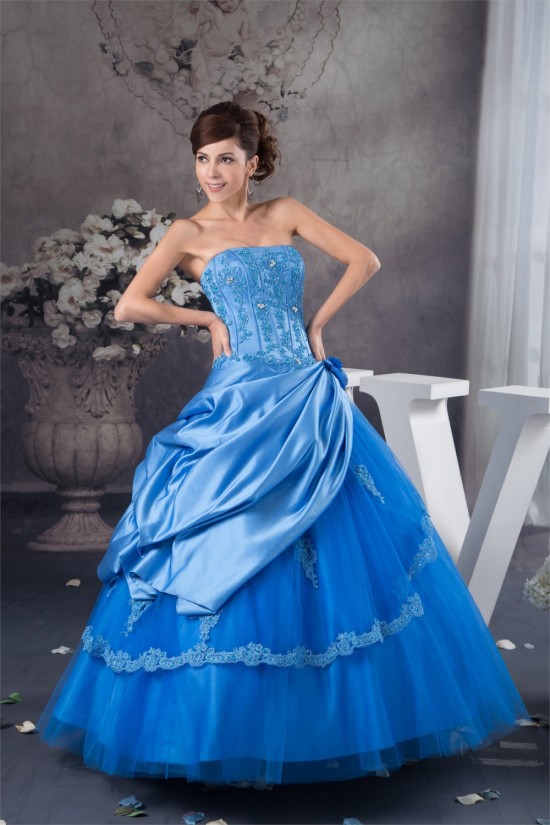 Ball Gown Floor-Length Prom/Formal Evening Dresses 02020550