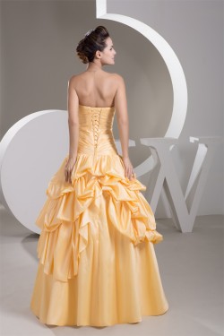 Satin Taffeta Sleeveless A-Line Sweetheart Prom/Formal Evening Dresses 02020552