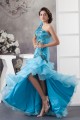 Satin Tiered Princess One-Shoulder Sleeveless Prom/Formal Evening Dresses 02020554