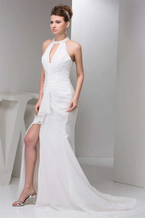 Trumpet/Mermaid Chiffon Pleats Prom/Formal Evening Dresses 02020558