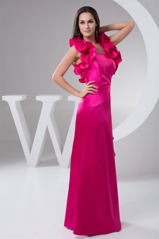 Sheath/Column Halter Floor-Length Pleats Prom/Formal Evening Dresses 02020560 Sheath/Column Halter Floor-Length Pleats Prom/Formal Evening Dresses 02020560
