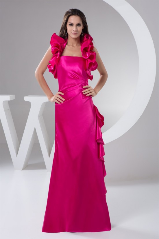 Sheath/Column Halter Floor-Length Pleats Prom/Formal Evening Dresses 02020560 Sheath/Column Halter Floor-Length Pleats Prom/Formal Evening Dresses 02020560