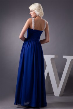 Sheer Floor-Length Beading Chiffon Fine Netting Prom/Formal Evening Dresses 02020565