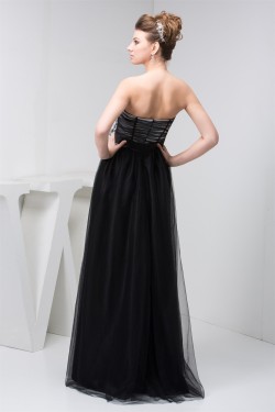 Silk like Satin Fine Netting Sleeveless Prom/Formal Evening Dresses 02020567
