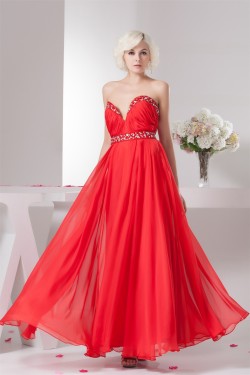 Sleeveless A-Line Ankle-Length Sweetheart Prom Evening Party Dresses 02020569