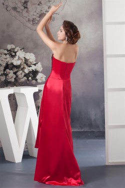 Sleeveless Asymmetrical Lace Handmade Flowers Prom/Formal Evening Dresses 02020573