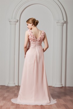 Sleeveless Chiffon Elastic Woven Satin A-Line Prom/Formal Evening Dresses 02020576
