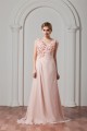 Sleeveless Chiffon Elastic Woven Satin A-Line Prom/Formal Evening Dresses 02020576 Sleeveless Chiffon Elastic Woven Satin A-Line Prom/Formal Evening Dresses 02020576