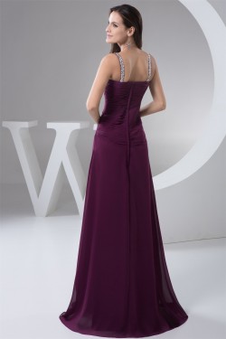 Sleeveless Chiffon Silk like Satin Sheath/Column Prom/Formal Evening Dresses 02020579
