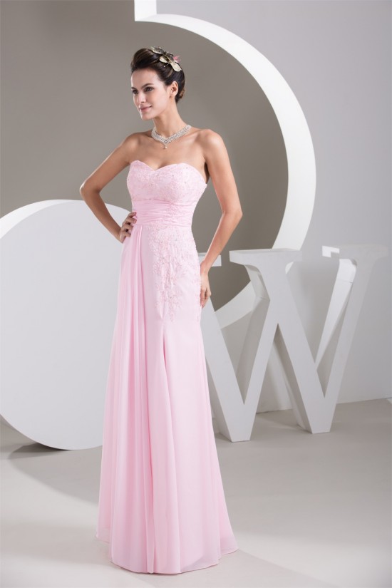 Sleeveless Chiffon Sweetheart Sheath/Column Prom/Formal Evening Dresses 02020580 Sleeveless Chiffon Sweetheart Sheath/Column Prom/Formal Evening Dresses 02020580