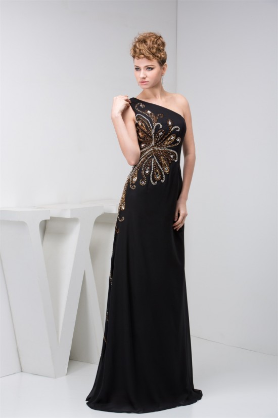 Sleeveless Floor-Length Chiffon Silk like Satin Prom/Formal Evening Dresses 02020581 Sleeveless Floor-Length Chiffon Silk like Satin Prom/Formal Evening Dresses 02020581
