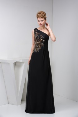 Sleeveless Floor-Length Chiffon Silk like Satin Prom/Formal Evening Dresses 02020581