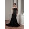 Sleeveless Handmade Flowers Brush Sweep Train Prom/Formal Evening Dresses 02020585