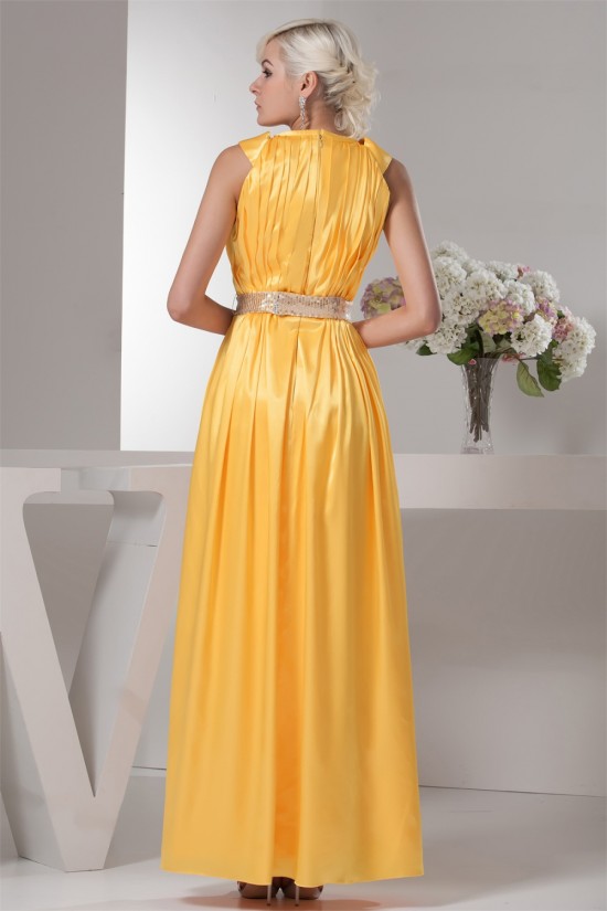 Sleeveless Satin Silk like Satin Sheath/Column Prom/Formal Evening Dresses 02020590
