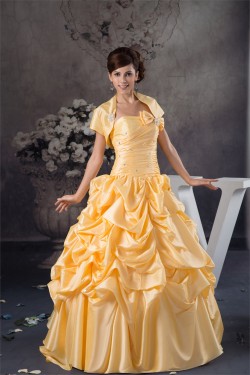 Sleeveless Strapless Floor-Length Satin Taffeta Prom/Formal Evening Dresses 02020592