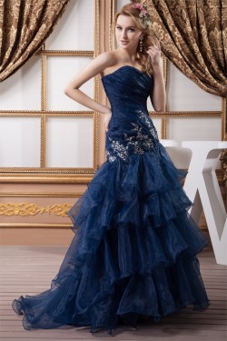 Sweetheart Mermaid/Trumpet Brush Sweep Train Prom/Formal Evening Dresses 02020598