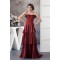 Taffeta Sleeveless Brush Sweep Train Scalloped Prom/Formal Evening Dresses 02020601