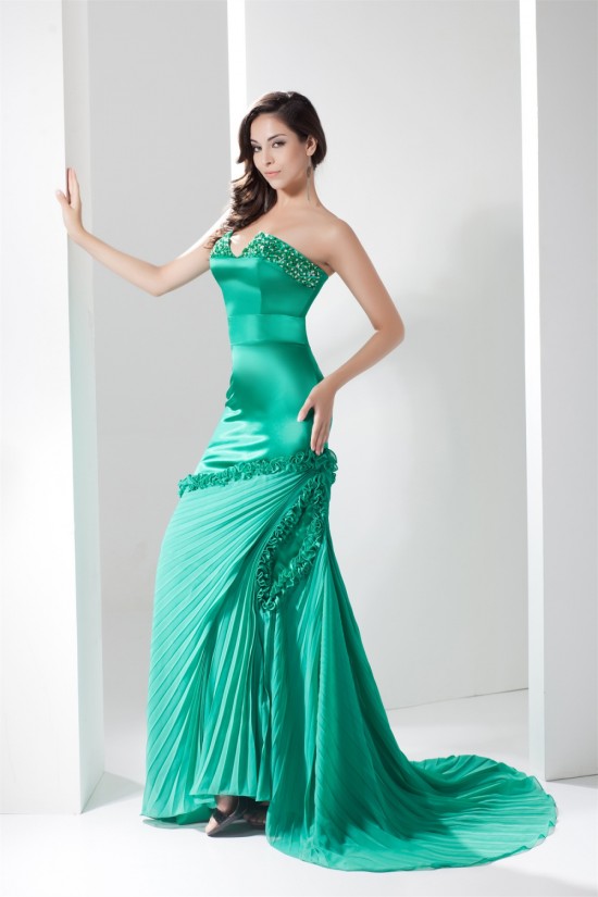 V-Neck Beading Mermaid/Trumpet Chiffon Prom/Formal Evening Dresses 02020603