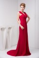 V-Neck Chiffon Sleeveless Ruffles Prom/Formal Evening Dresses 02020604