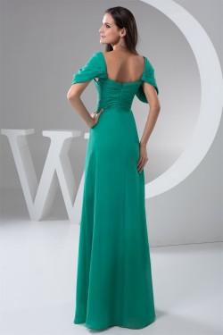 Sheath/Column V-Neck Floor-Length Chiffon Prom/Formal Evening Dresses 02020605