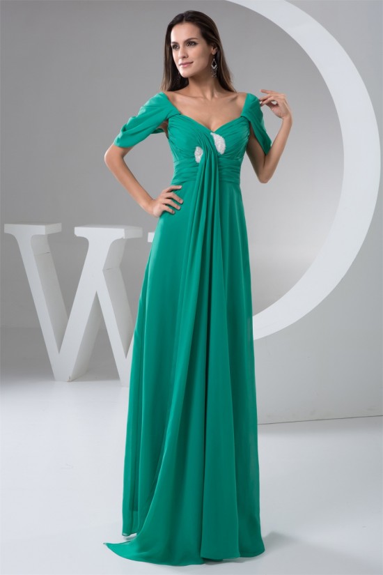 Sheath/Column V-Neck Floor-Length Chiffon Prom/Formal Evening Dresses 02020605 Sheath/Column V-Neck Floor-Length Chiffon Prom/Formal Evening Dresses 02020605