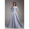 A-Line 3/4 Length Floor-Length Taffeta Square Prom/Formal Evening Dresses 02020607