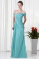 A-Line Beading Chiffon Floor-Length Off-the-Shoulder Prom/Formal Evening Dresses 02020608