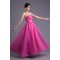 A-Line Beading Organza Elastic Woven Satin Prom/Formal Evening Dresses 02020610