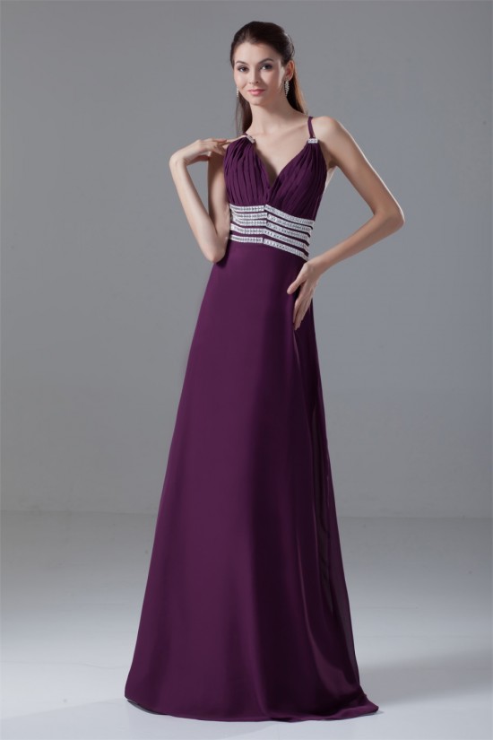 A-Line Chiffon Brush Sweep Train Prom/Formal Evening Dresses 02020612 A-Line Chiffon Brush Sweep Train Prom/Formal Evening Dresses 02020612