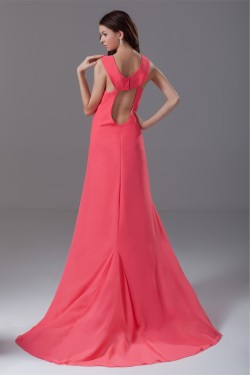 A-Line Chiffon Criss Cross Prom/Formal Evening Dresses 02020614