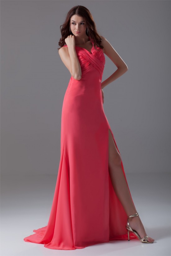 A-Line Chiffon Criss Cross Prom/Formal Evening Dresses 02020614 A-Line Chiffon Criss Cross Prom/Formal Evening Dresses 02020614