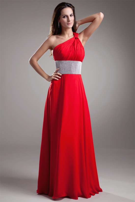 A-Line Floor-Length One-Shoulder Sleeveless Long Red Prom/Formal Evening Dresses 02020619 A-Line Floor-Length One-Shoulder Sleeveless Long Red Prom/Formal Evening Dresses 02020619