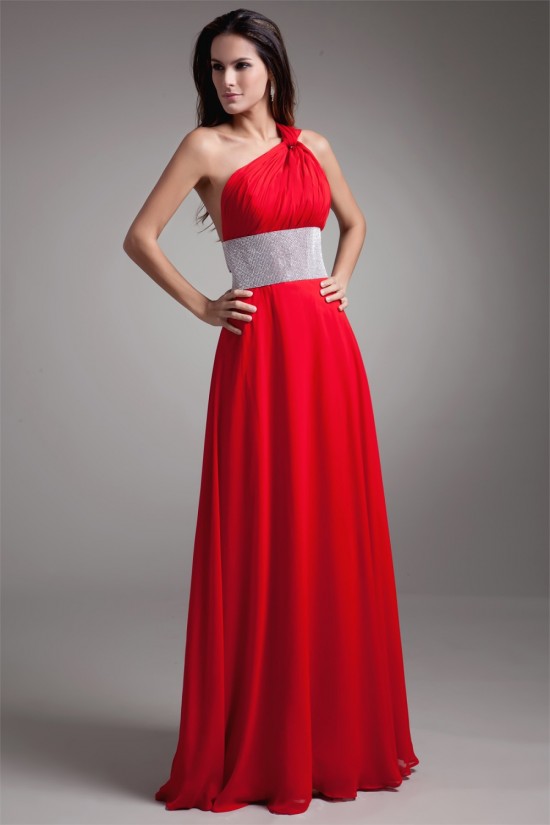 A-Line Floor-Length One-Shoulder Sleeveless Long Red Prom/Formal Evening Dresses 02020619 A-Line Floor-Length One-Shoulder Sleeveless Long Red Prom/Formal Evening Dresses 02020619