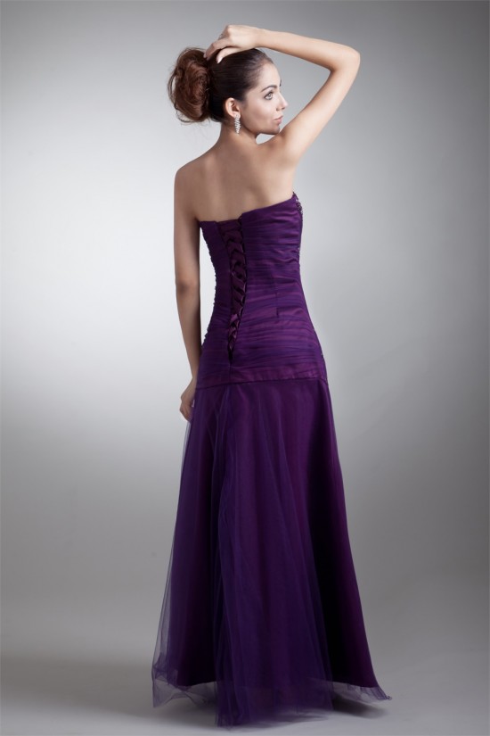 A-Line Floor-Length Ruffles Satin Net Beaded Long Purple Prom/Formal Evening Dresses 02020621 A-Line Floor-Length Ruffles Satin Net Beaded Long Purple Prom/Formal Evening Dresses 02020621