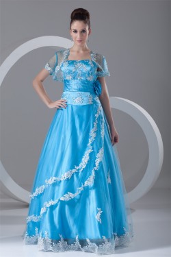 A-Line Floor-Length Sleeveless Strapless Prom/Formal Evening Dresses 02020622