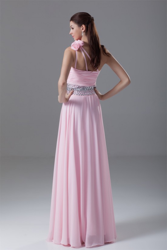 A-Line One-Shoulder Pleats Chiffon Prom/Formal Evening Dresses 02020626 A-Line One-Shoulder Pleats Chiffon Prom/Formal Evening Dresses 02020626