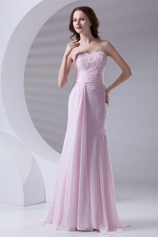 Trumpet/Mermaid Chiffon Elastic Woven Satin Prom/Formal Evening Dresses 02020628 Trumpet/Mermaid Chiffon Elastic Woven Satin Prom/Formal Evening Dresses 02020628