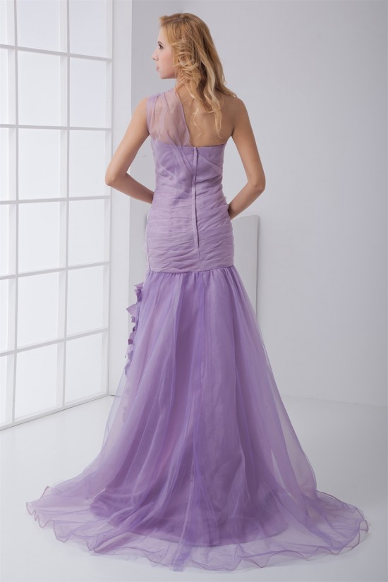 A-Line Sleeveless Puddle Train One-Shoulder Prom/Formal Evening Dresses 02020629 A-Line Sleeveless Puddle Train One-Shoulder Prom/Formal Evening Dresses 02020629