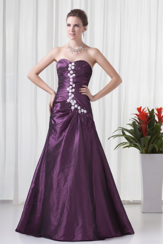 A-Line Sleeveless Sweetheart Taffeta Floor-Length Prom/Formal Evening Dresses 02020631 A-Line Sleeveless Sweetheart Taffeta Floor-Length Prom/Formal Evening Dresses 02020631