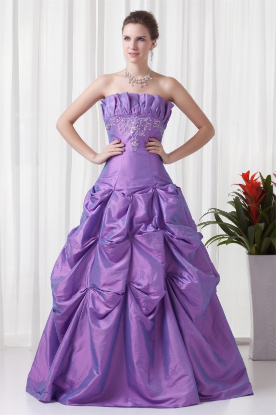 A-Line Sleeveless Taffeta Floor-Length Strapless Prom/Formal Evening Dresses 02020632 A-Line Sleeveless Taffeta Floor-Length Strapless Prom/Formal Evening Dresses 02020632