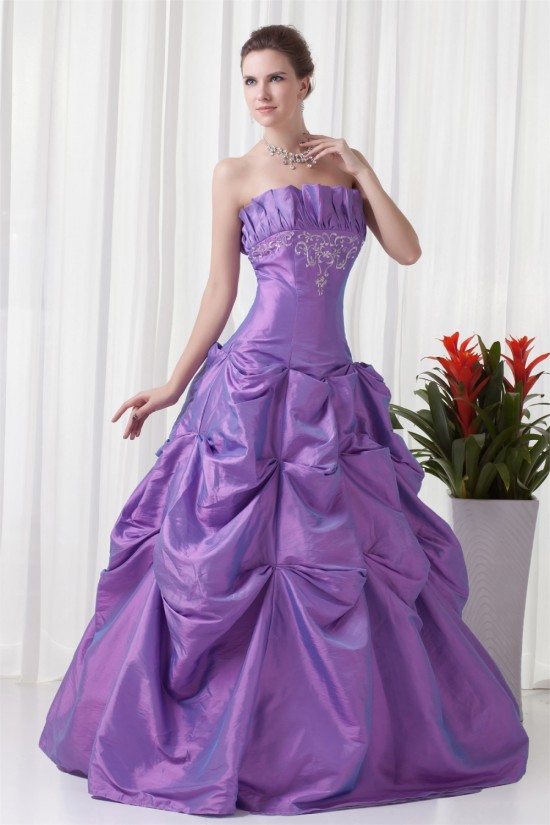 A-Line Sleeveless Taffeta Floor-Length Strapless Prom/Formal Evening Dresses 02020632 A-Line Sleeveless Taffeta Floor-Length Strapless Prom/Formal Evening Dresses 02020632