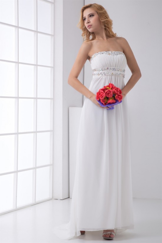 A-Line Strapless Beading Sleeveless Brush Sweep Train Prom/Formal Evening Dresses 02020633 A-Line Strapless Beading Sleeveless Brush Sweep Train Prom/Formal Evening Dresses 02020633