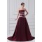 A-Line Strapless Sleeveless Sequins Taffeta Prom/Formal Evening Dresses 02020635