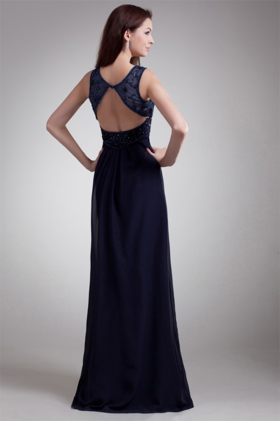 A-Line Straps Chiffon Prom/Formal Evening Dresses 02020636