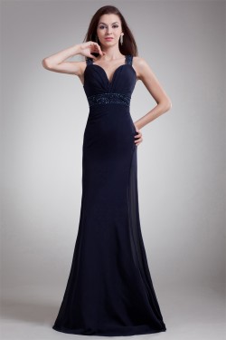 A-Line Straps Chiffon Prom/Formal Evening Dresses 02020636